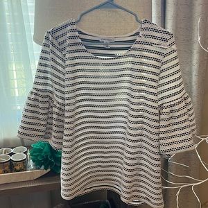 Calvin Klein Size XL 3/4 blouson sleeve top.